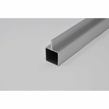 EZTUBE Extrusion for 1/4in Recessed Panel  White, 12in L x 1in W x 1in H, QR 1 End 100-130-1 WH 1QR